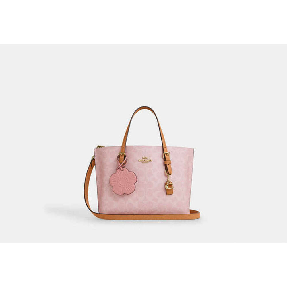 Mollie Tote Bag 25 In Signature Canvas With Charms